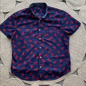 J Crew Lobster Print Shirt